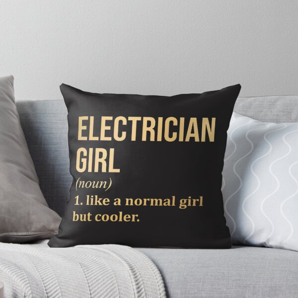 Item preview, Electrician Girl Definition Design with Gold Accents designed and sold by Andrew  Zaach.