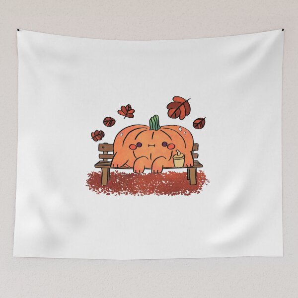 Item preview, Cozy pumpkin coffee break designed and sold by Illustrated by Cece.