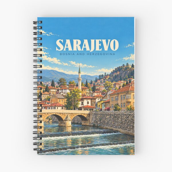 Item preview, Sarajevo Vintage Bosnian City Art designed and sold by MichaeIRellov.