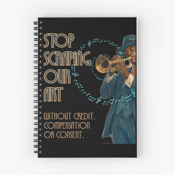 Item preview, Stop Scraping Our Art designed and sold by Electronic Frontiers Australia.