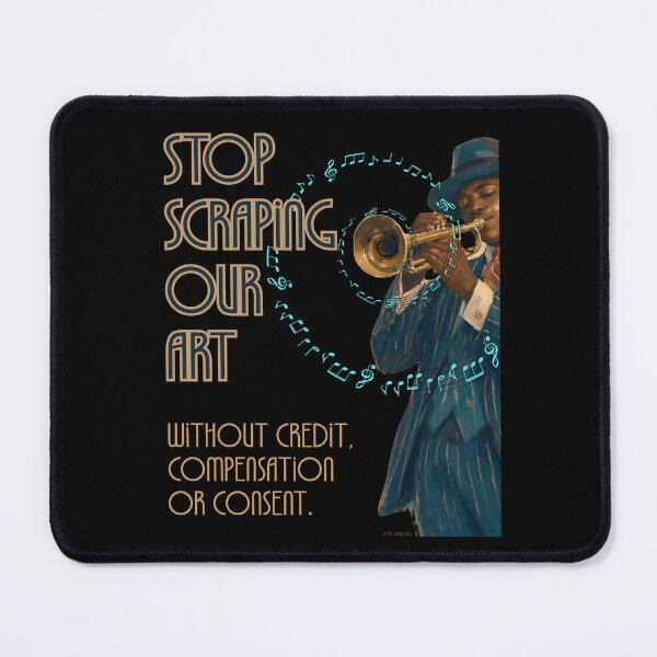 Item preview, Stop Scraping Our Art designed and sold by Electronic Frontiers Australia.