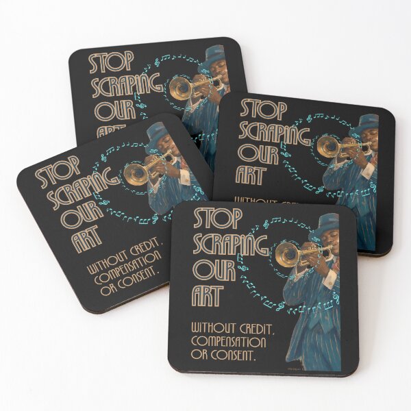 Item preview, Stop Scraping Our Art designed and sold by Electronic Frontiers Australia.