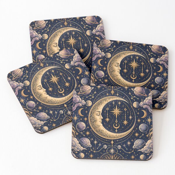 Item preview, Mystical Celestial Moon & Stars Phone Case designed and sold by DREAM STROKES.