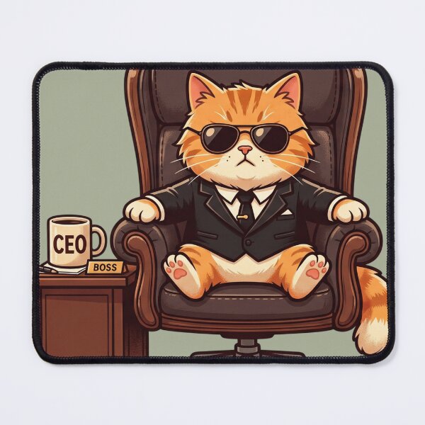 Item preview, Cool CEO Boss Cat in Suit designed and sold by Thoughtful Prints.