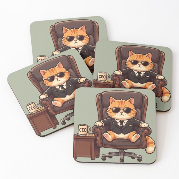 Item preview, Cool CEO Boss Cat in Suit designed and sold by Thoughtful Prints.