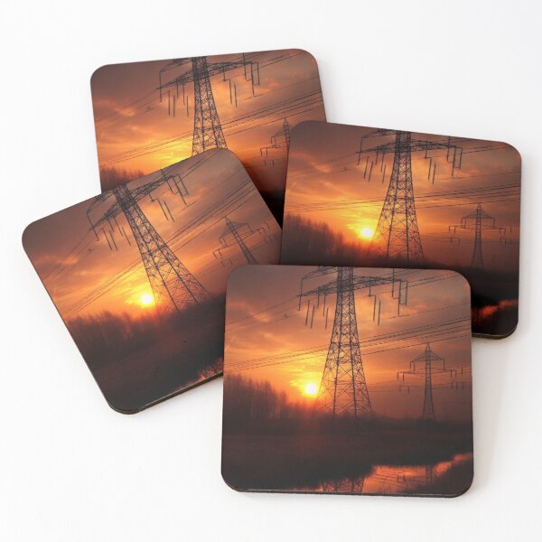 Item preview, Transmission Pylon Sunset Reflection designed and sold by Pylon-Bureau.