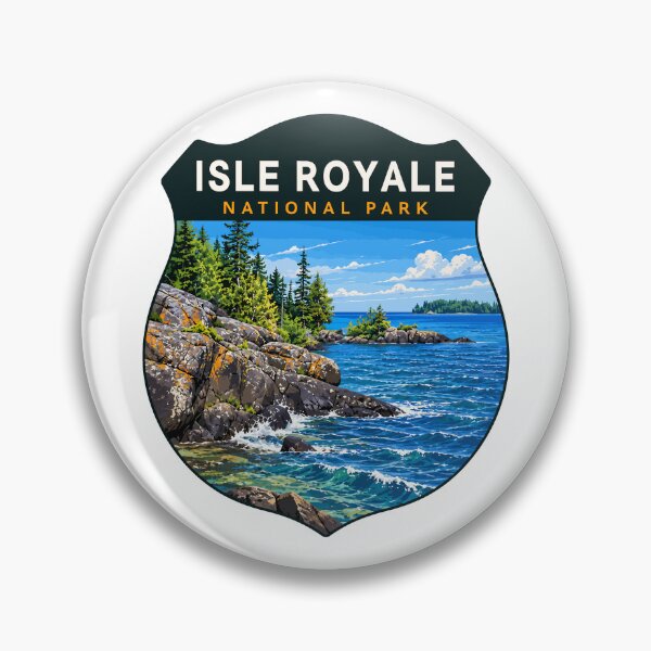 Item preview, Isle Royale National Park Retro Wilderness designed and sold by Gideon Emmerich.