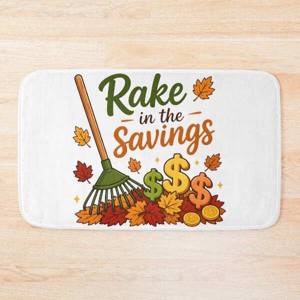 Item preview, Rake in the Savings – Funny Autumn Wordplay Gift designed and sold by Icareis-Studios.