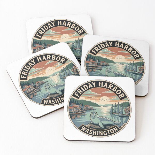Item preview, Friday Harbor Washington: Harbor Seal Vintage designed and sold by CircinusStore.