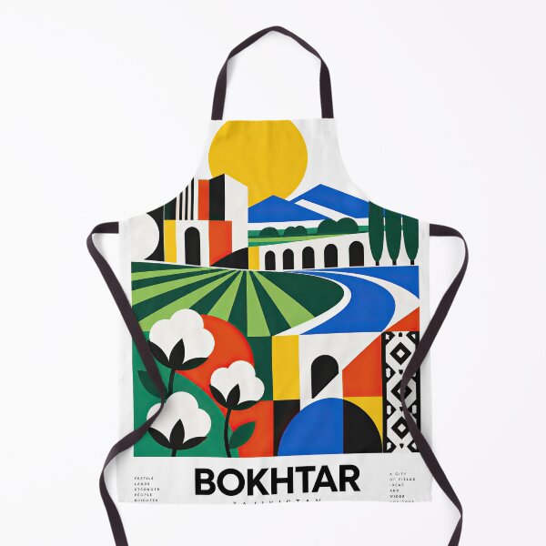 Artikelvorschau, Bold geometric poster featuring colorful fields, cotton plants, entworfen und verkauft von ckybe.