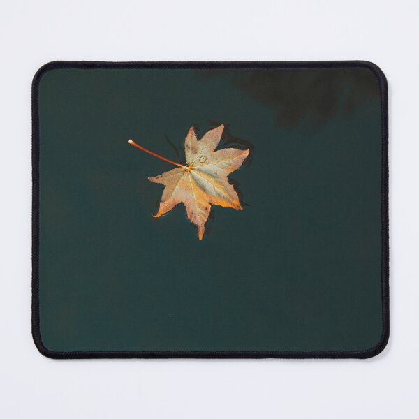 Item preview, Floating Autumn Leaf on Dark Calm Water designed and sold by Tyresett.