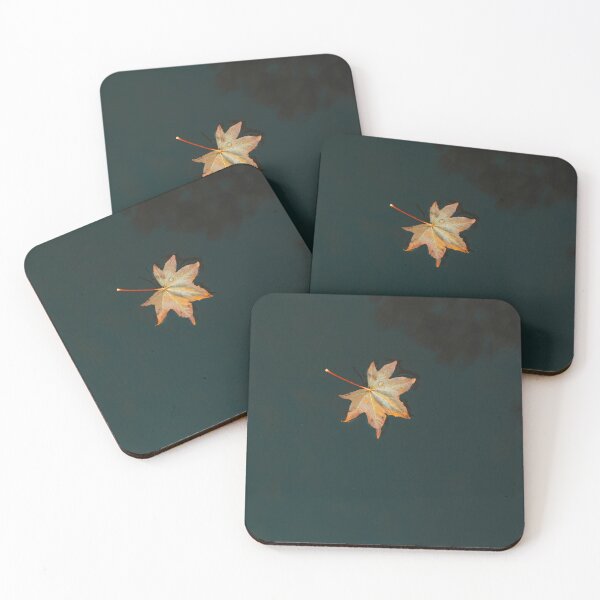 Item preview, Floating Autumn Leaf on Dark Calm Water designed and sold by Tyresett.