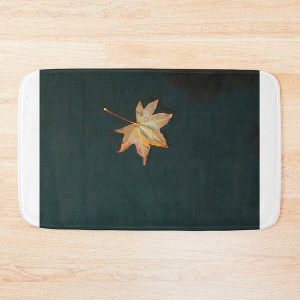 Item preview, Floating Autumn Leaf on Dark Calm Water designed and sold by Tyresett.