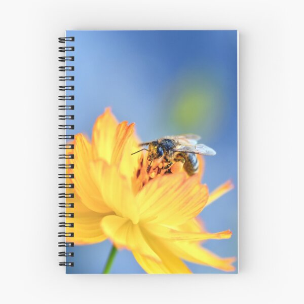 Item preview, Honey Bee Pollinating Bright Yellow Flower Macro designed and sold by Tyresett.
