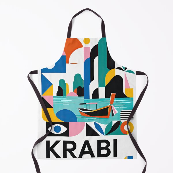 Artikelvorschau, Colorful geometric travel poster featuring a stylized tropical entworfen und verkauft von ckybe.