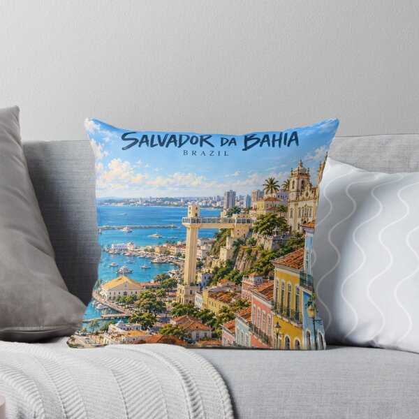 Item preview, Salvador da Bahia Painterly Brazilian Impression designed and sold by MichaeIRellov.