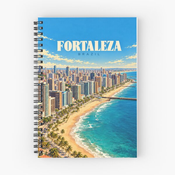 Item preview, Fortaleza Vintage Brazilian Coastal City Art designed and sold by MichaeIRellov.