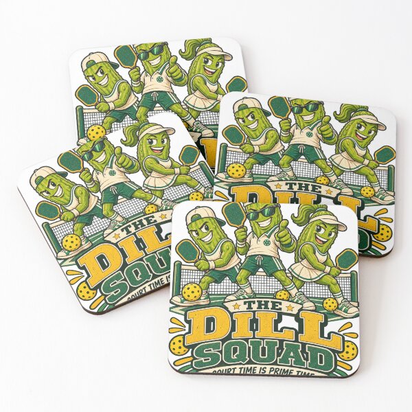 Artikelvorschau, Das Dill Squad – Lustiges Pickleball-Pickle-Maskottchen-Teamdesign entworfen und verkauft von @SHINTOSARTSTORE.