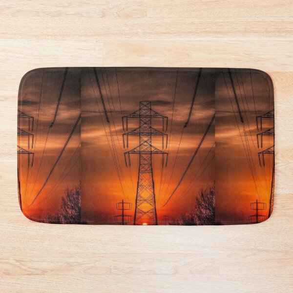 Item preview, Electricity Pylon Sunset Silhouette designed and sold by Pylon-Bureau.