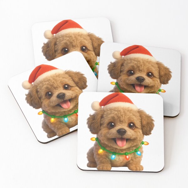 Artikelvorschau, Flauschiges Shih-Poo-Weihnachten entworfen und verkauft von Sillytoe.