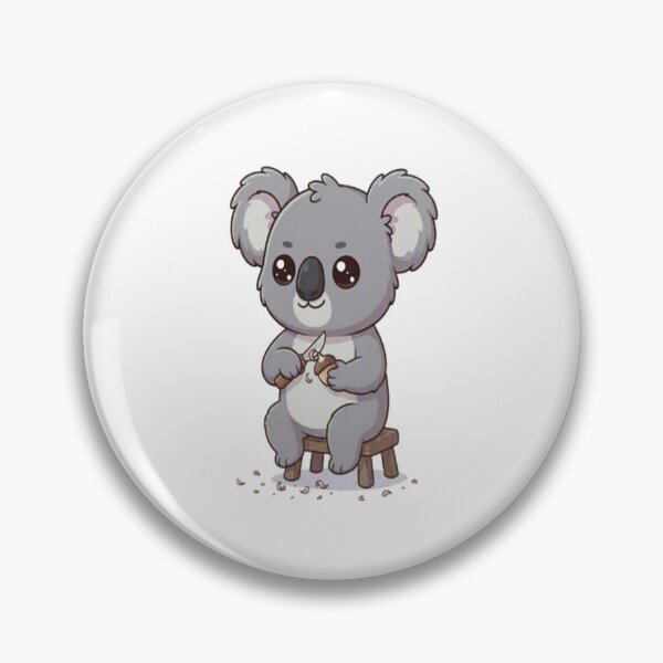 Item preview, Cute Koala Carving Wooden Acorn designed and sold by Ella_Sketch.