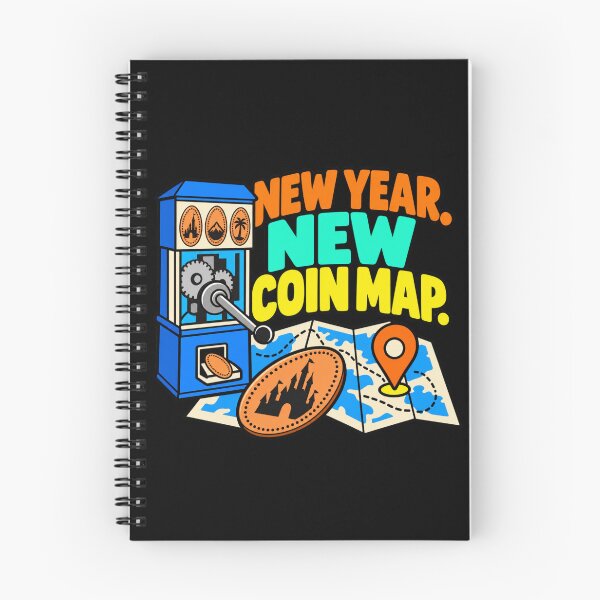 Aperçu de l'œuvre New Year New Coin Map Pressed Penny Collector Humor créée et vendue par DreamLayerStudio.
