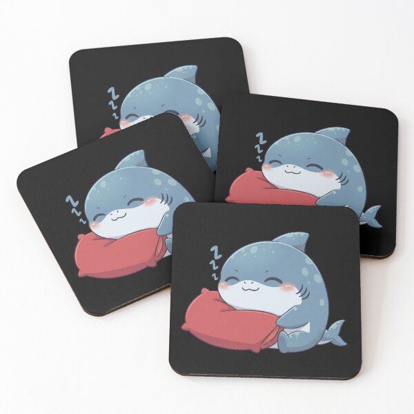 Item preview, Cute Sleeping Pillow Shark designed and sold by Nature's Chibis.