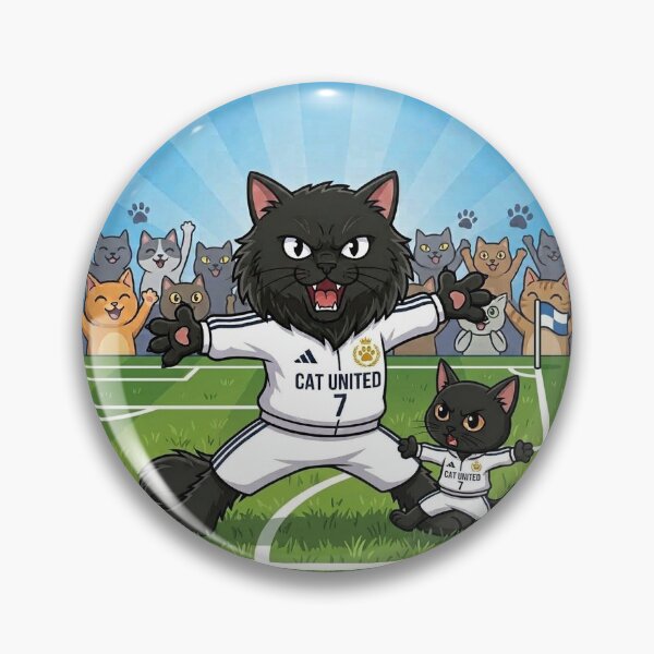 Item preview, Siuuu Cat Celebration - Funny Soccer Black Cats  designed and sold by PetalsPaws.