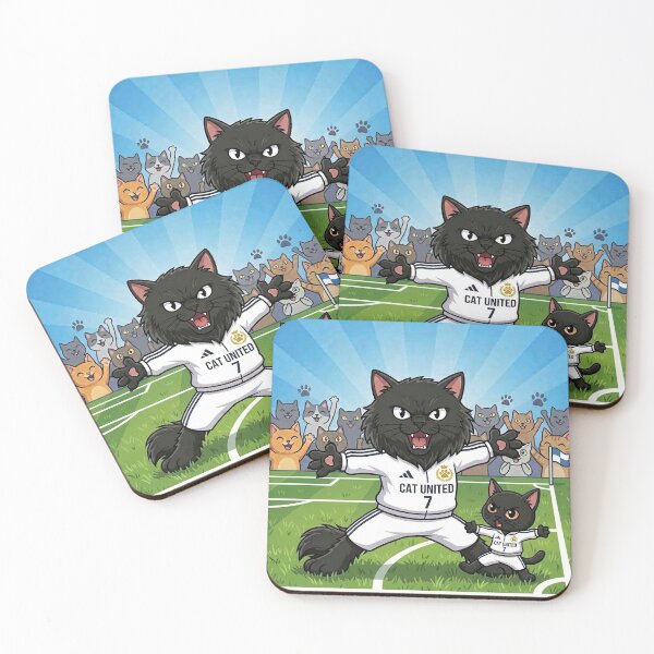 Item preview, Siuuu Cat Celebration - Funny Soccer Black Cats  designed and sold by PetalsPaws.