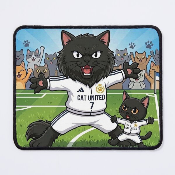 Item preview, Siuuu Cat Celebration - Funny Soccer Black Cats designed and sold by PetalsPaws.