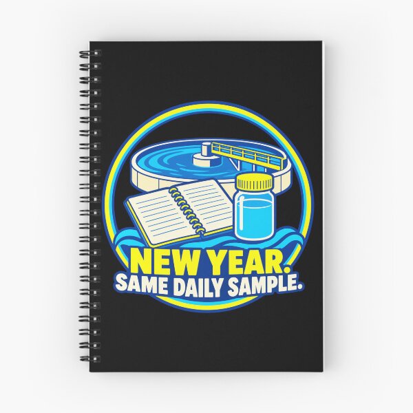 Aperçu de l'œuvre New Year Same Daily Sample Water Treatment Operator Humor créée et vendue par DreamLayerStudio.