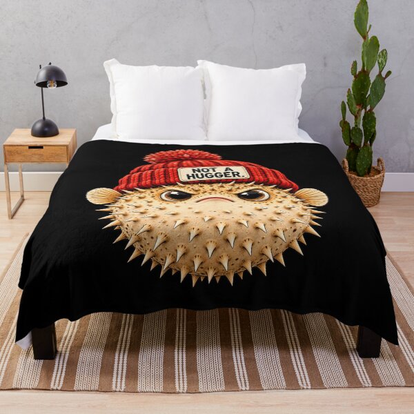 Item preview, Not a Hugger Pufferfish designed and sold by fairmont-press.
