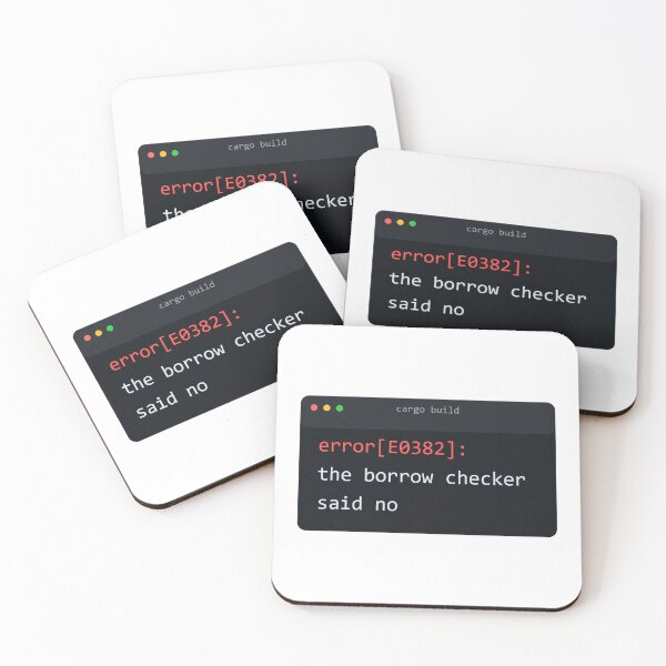 Artikelvorschau, The Borrow Checker Said No Rust Programmer Humor entworfen und verkauft von Bianca Oltean.
