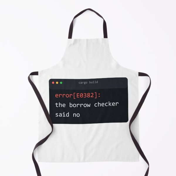 Aperçu de l'œuvre The Borrow Checker Said No Rust Programmer Humor créée et vendue par Bianca Oltean.
