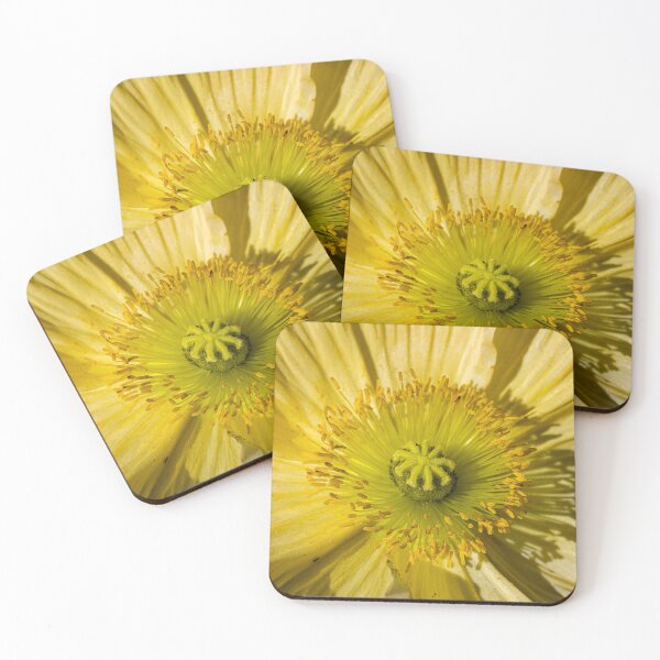 Item preview, Macro Yellow Poppy Flower designed and sold by Twisted Light Images.