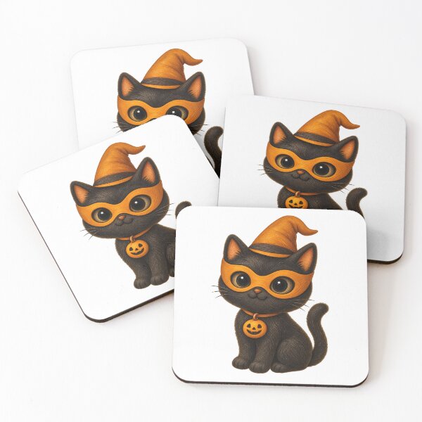 Item preview, The Pumpkin Mask | Halloween Cat designed and sold by Whatever Works.