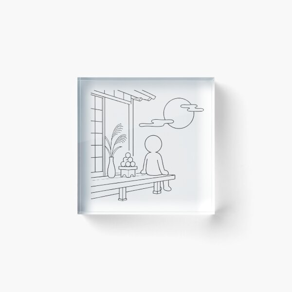 Item preview, Otsukimi Moon Viewing Festival in Japan - Japanese Culture Pictogram designed and sold by japan-picto.
