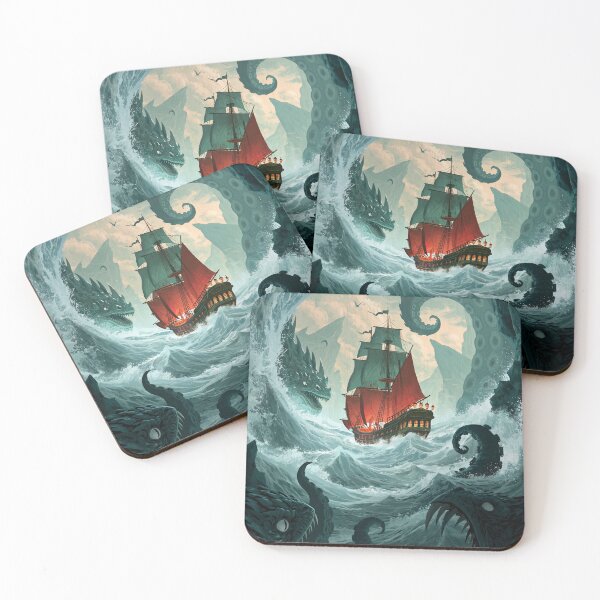 Artikelvorschau, Epic Sea Monster Encounter entworfen und verkauft von jodotodesign.
