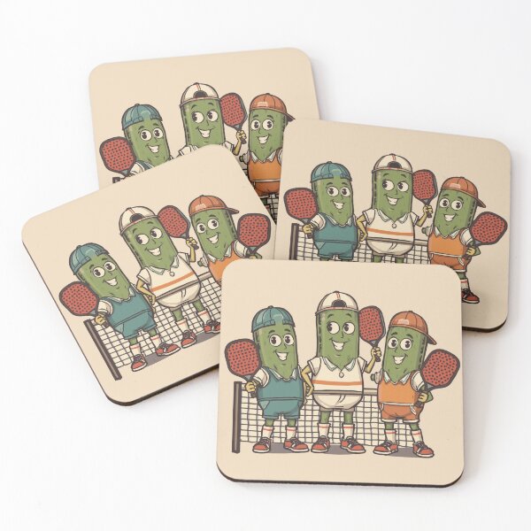 Item preview, Funny Pickle Characters Pickleball Team Cartoon Illustration designed and sold by @SHINTOSARTSTORE.