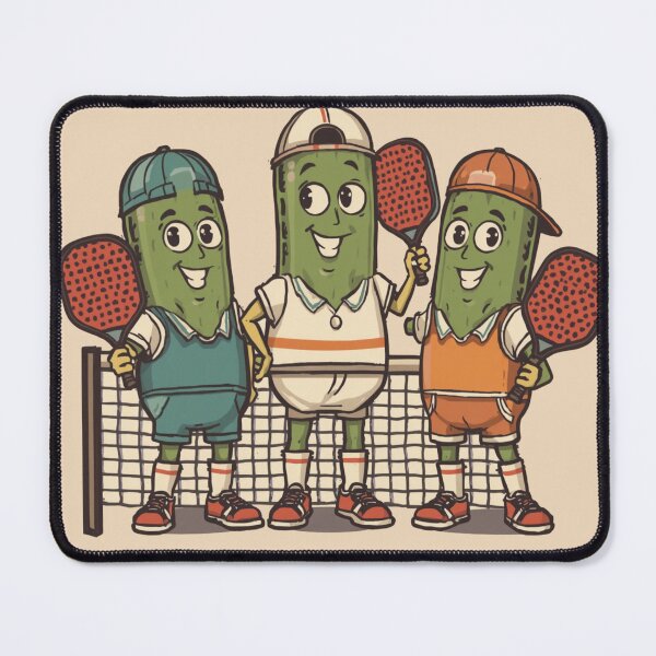 Item preview, Funny Pickle Characters Pickleball Team Cartoon Illustration designed and sold by @SHINTOSARTSTORE.