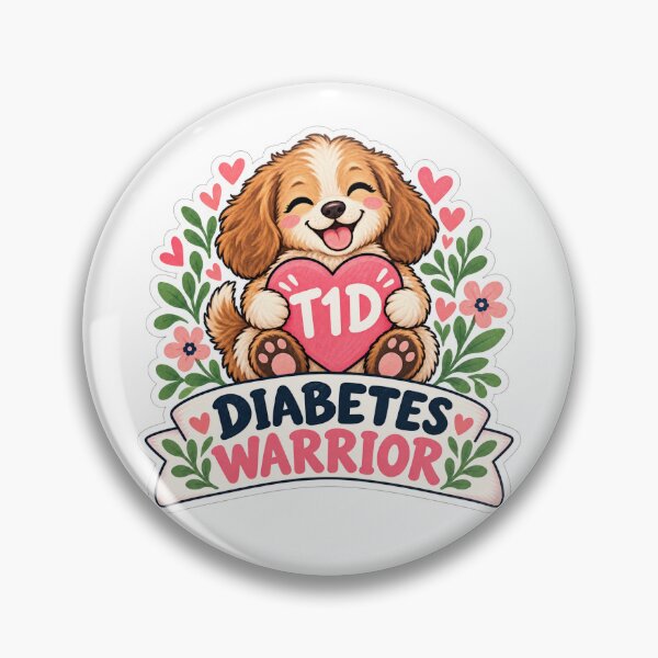 Artikelvorschau, T1D-Diabetes-Kämpfer – Süßer Typ-1-Diabetes-Welpe entworfen und verkauft von Elahi-Design.