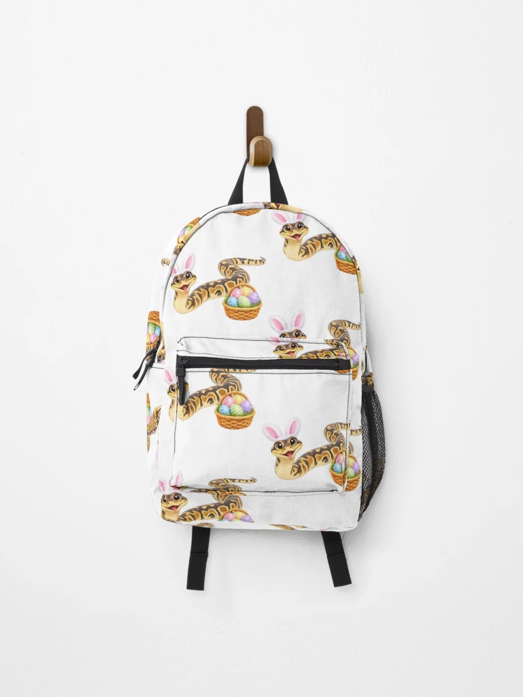 Thumbnail 1 of 3, Backpack, Playful Ball Python Easter designed and sold by Sillytoe.