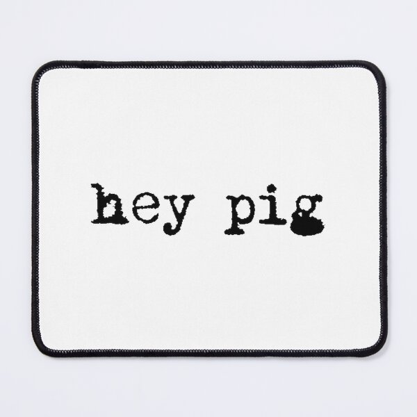 Item preview, Hey Pig Black Vintage Style Retro Graphic Design designed and sold by Zacattack1.