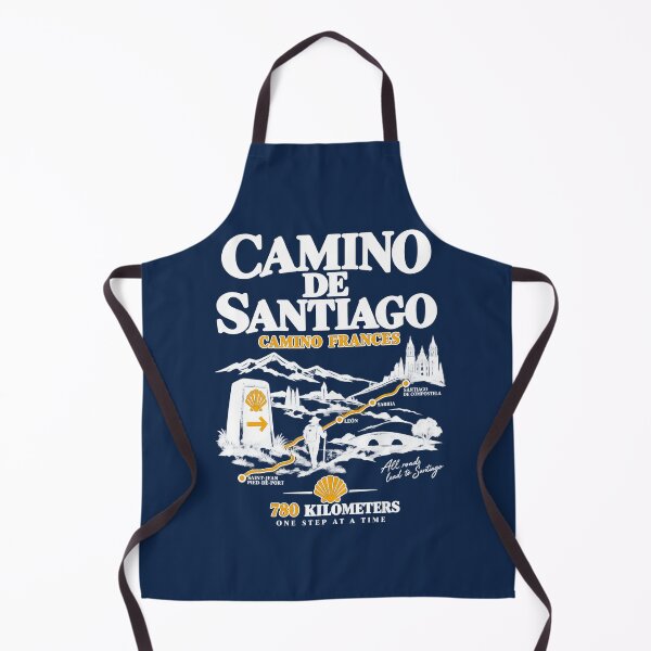 Item preview, Camino de Santiago Camino Frances Pilgrim Route – White and Gold Hiking Design designed and sold by Studio Pico.
