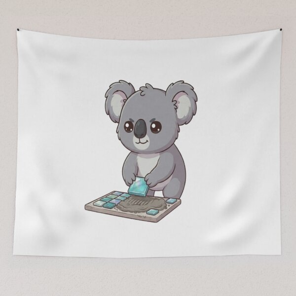 Item preview, Cute Koala Creating Mosaic Art designed and sold by Ella_Sketch.