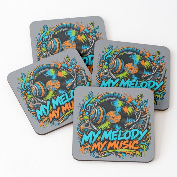 Item preview, My Melody My Music – Retro Vinyl & Turntable Design designed and sold by Aimetoi.