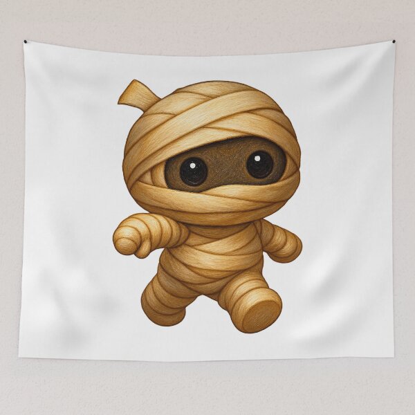 Item preview, The Little Mummy | Cute Halloween Character designed and sold by Whatever Works.