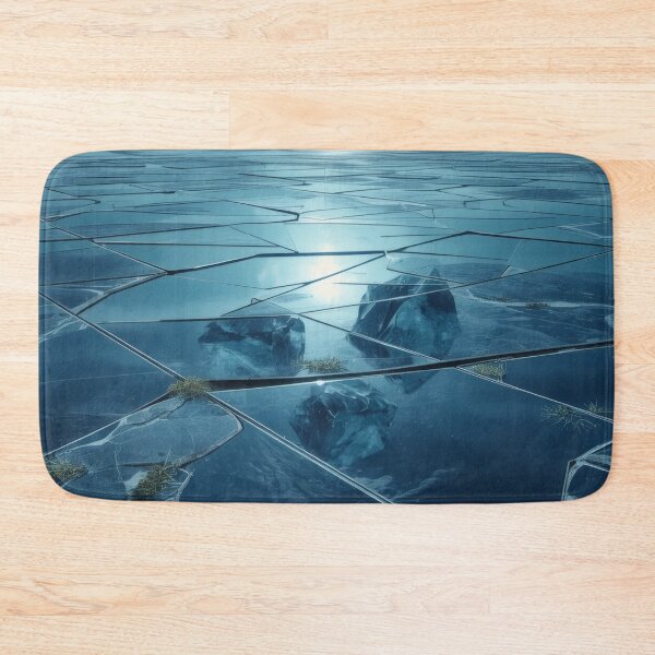 Item preview, Floating Crystal Cubes Above Mirrored Alien Landscape designed and sold by monkeybusiness.pt.