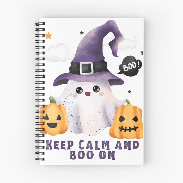 Item preview, Cute Watercolor Ghost Keep Calm and Boo On Halloween Art designed and sold by Alaakadry800.