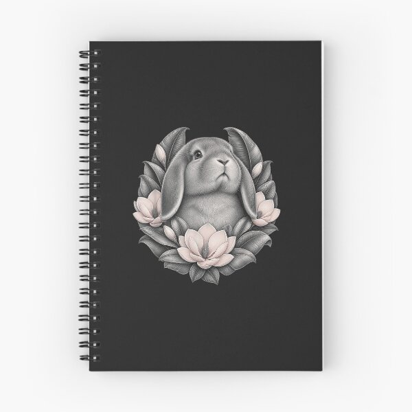 Item preview, Lop Eared Rabbit Magnolia Flowers Cottagecore Bunny Lover designed and sold by abig-eiyana.